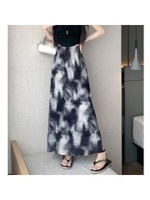 Vintage style Summer Loose waist A-line skirt