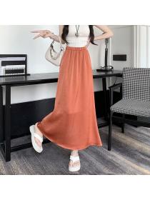 Vintage style Summer Loose waist Pleated A-line dress 