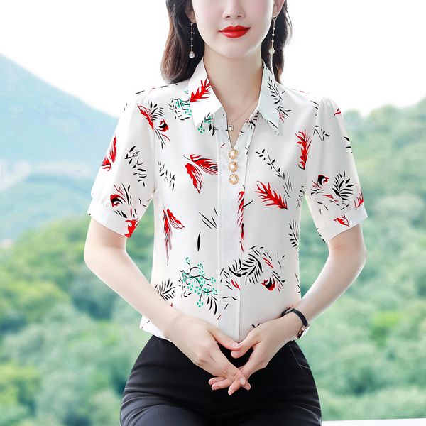 Korean style Elegant Silk shirt