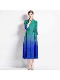 European style Slim A-line dress for women 