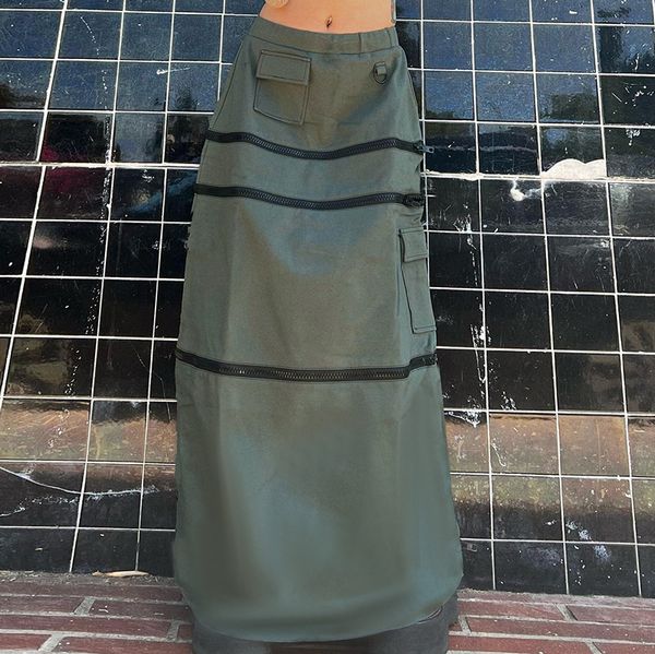 European style Fashion Matching Summer Long skirt