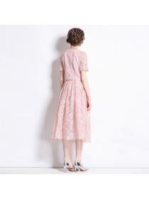 European style Summer fashion Elegant Lace 2 pcs set