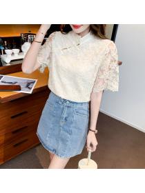 Summer Chinese style Lace Shirt 