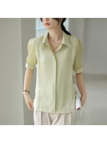 Korean style Summer fashion OL Fashion blouse 