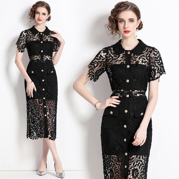 European style Elegant Lace Hip-full dress