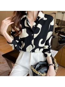 Korean style Elegant Fashion Long sleeve Blouse for women