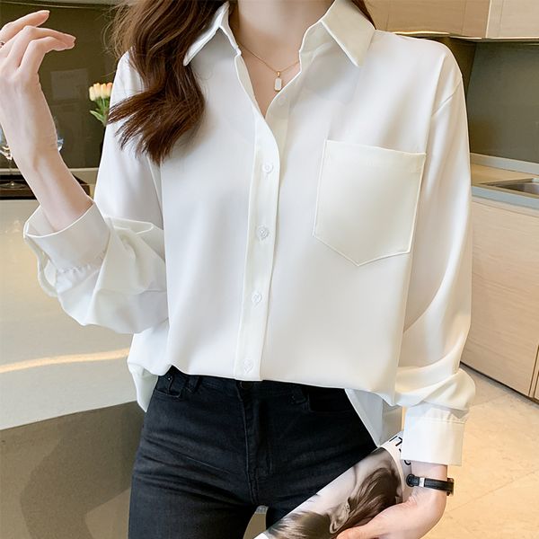 Korean style Fashion Simple Solid color OL shirt
