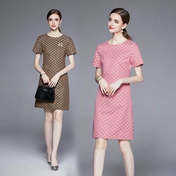 European style Simple fashion Elegant Short sleeve dress