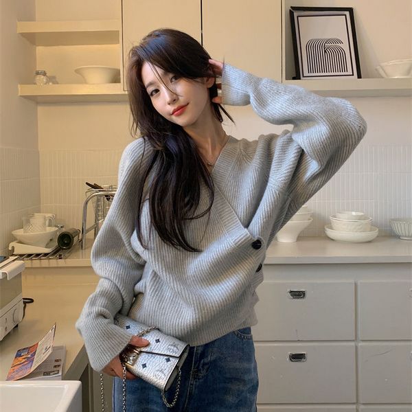 Korean style Chic Retro fashion Matching pullovers