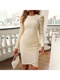 European style Elegant Long sleeve dress 