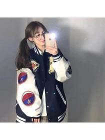 Korean style Winter fashion Baseball Uniforms for women
