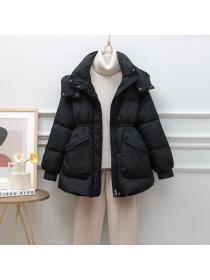 Korea style Winter Fashion Loose Matching Down jacket 