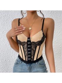 European style Sexy Low-cot Backless Lace Corset