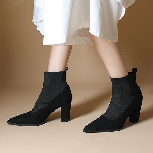 Korean style Fashion Pointed Boots