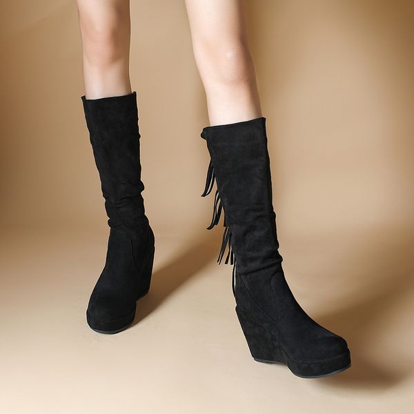 New style Winter Fashion Round head Suede Boots