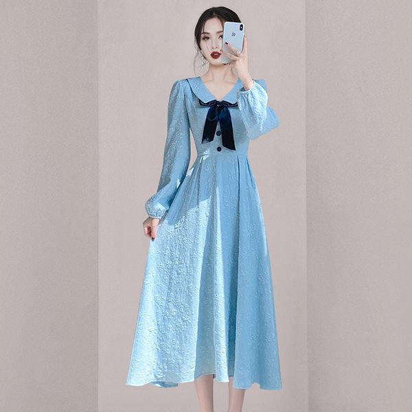 Korea style Fashion Slim Long sleeve dress