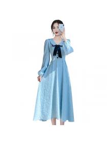 Korea style Fashion Slim Long sleeve dress 