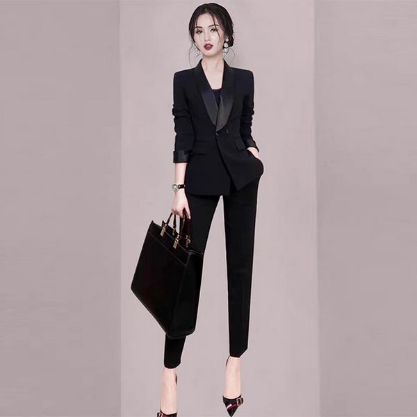 Korea style Autumn fashion Elegant Business suit