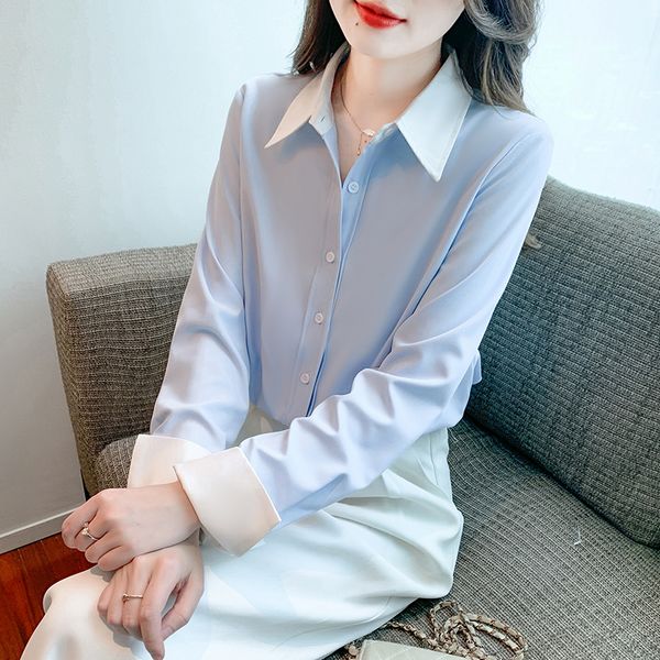 Korea style Elegant Loose Long sleeve Blouse