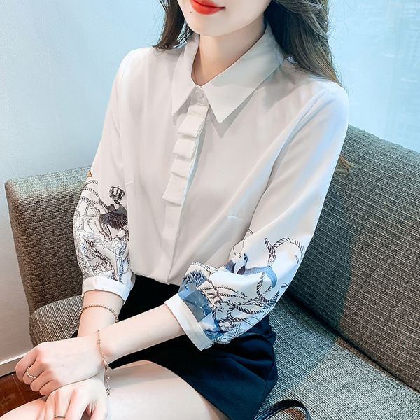 Korea style Fashion Loose Long sleeve shirt
