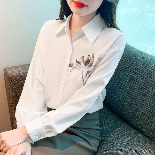 Korea style Autumn fashion Long sleeve blouse