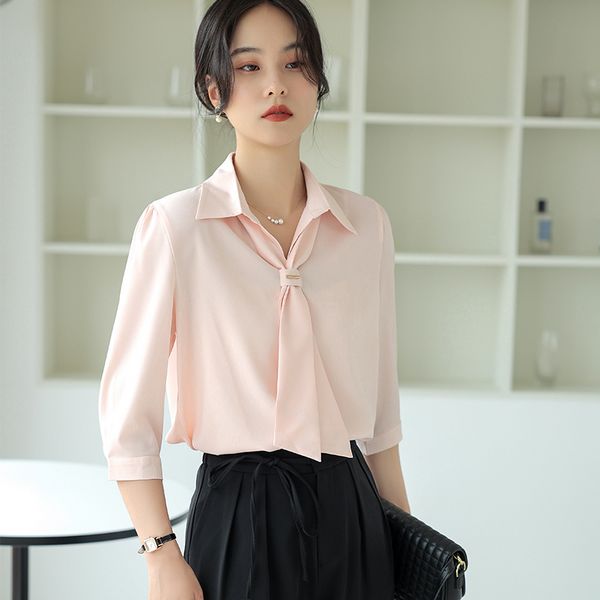 Korean style Fashion OL Solid color shirt