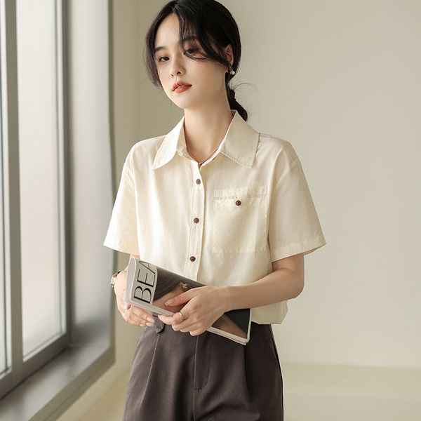 Korean style Fashion OL Short sleeve blouse