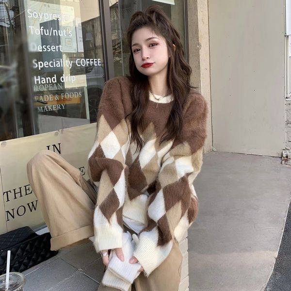 Vintage style Winter fashion Loose Sweater