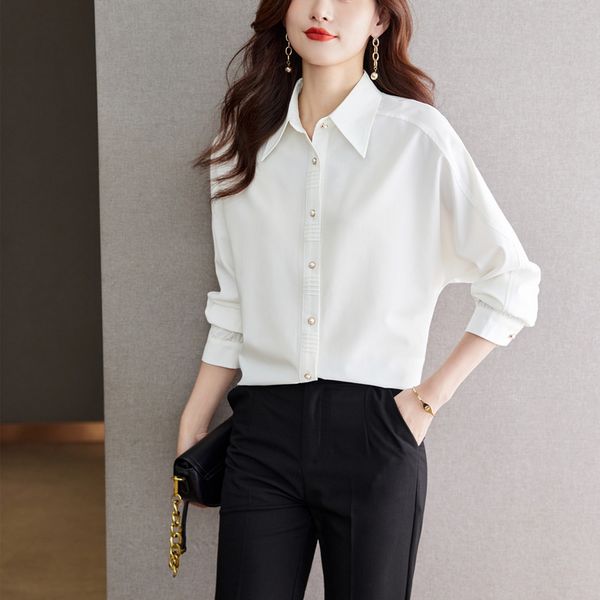 Fashion style Slim Loose White Shirt