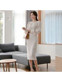 Korea style Elegant OL Matching dress 