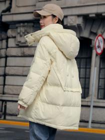 Simple style Winter Warm Loose Down jacket