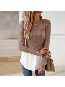 Winter fashion style Casual Knitting top