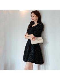 Korea style Fashion Elegant A-line dress 