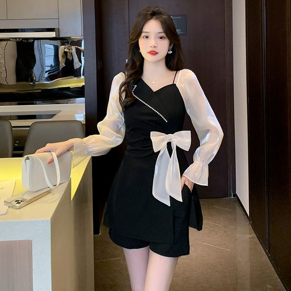 Korea style Fashion Long sleeve Dress