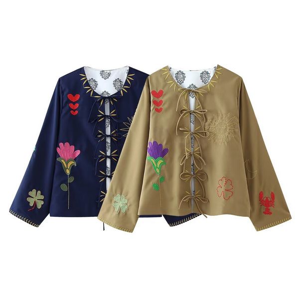 Vintage style Embroidery Cardigans