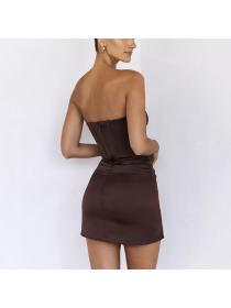 Outlet hot style Summer Sexy Backless Sleeveless dress