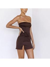 Outlet hot style Summer Sexy Backless Sleeveless dress