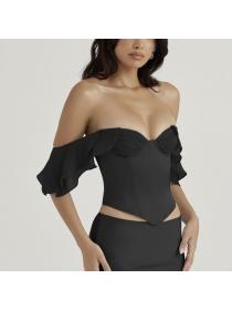 Outlet hot style Summer Sexy Corset Crop Top