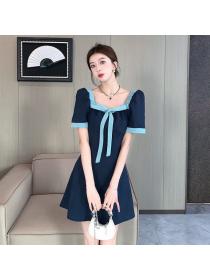 Summer fashion Square neck A-line dress for women