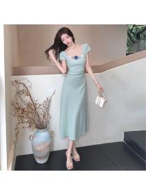 Korea style Summer Eelgant Short sleeve dress 