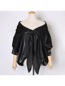 European style V collar Matching Blouse