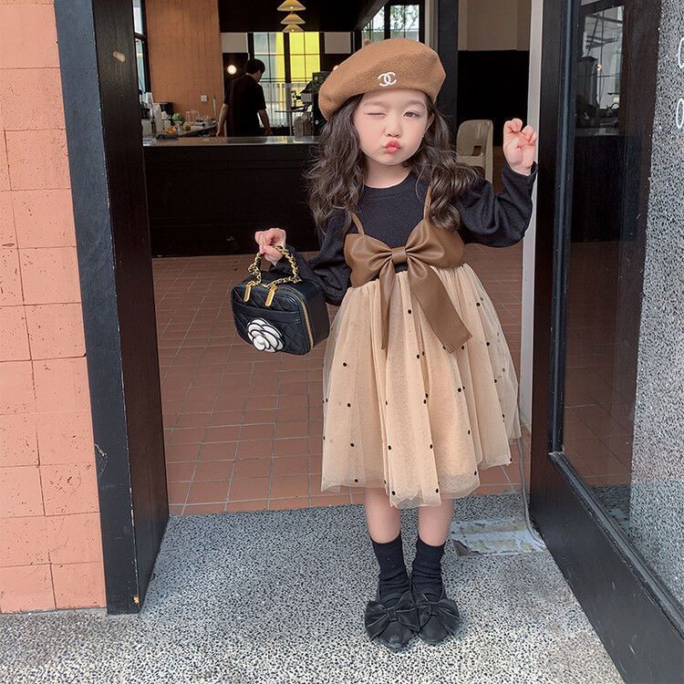 Korea style Fashion Winter Child Dress