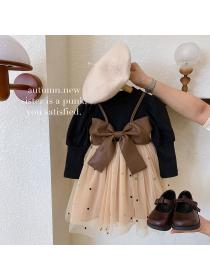 Korea style Fashion Winter Child Dress 