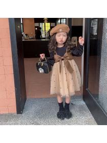 Korea style Fashion Winter Child Dress 