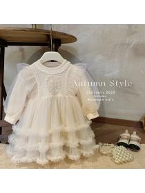 Korea style Fashion Cotton Winter Child Dress 