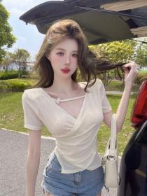 Korea stye Summer Sexy Slim T-shirt 