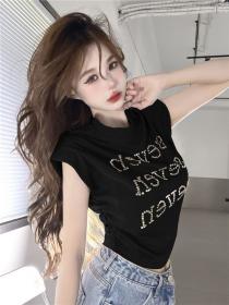 Korea stye Summer Sleeveless T-shirt