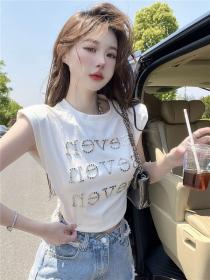 Korea stye Summer Sleeveless T-shirt