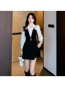 Korea style Elegant Long sleeve 2 pieces set