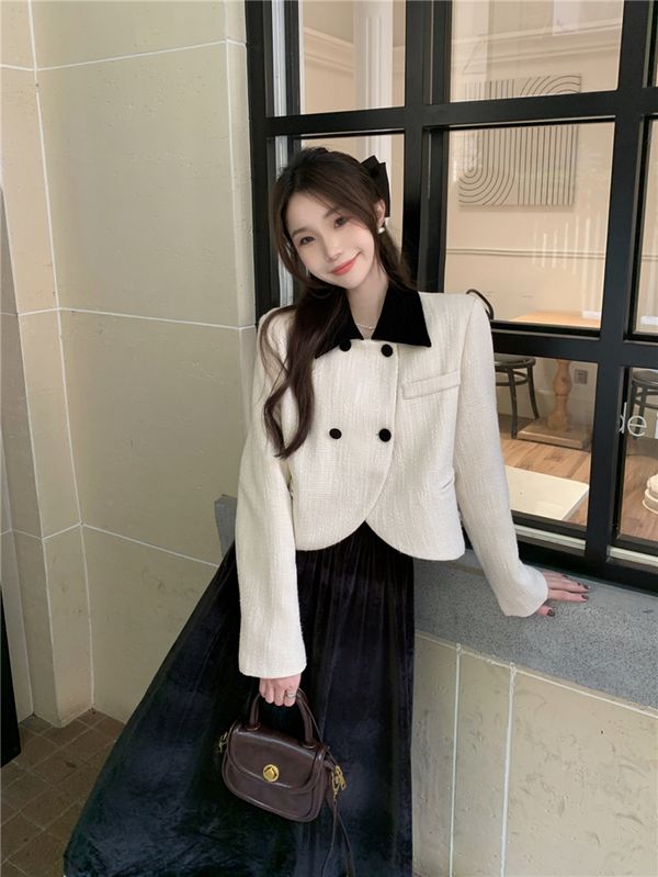 Fashion style Elegant Short Cotton Coat